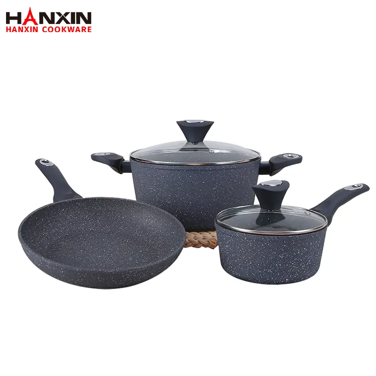 Aluminum Non-Stick Marble Coating Cookware Set Aluminum Non-Stick Marble Coating Cookware Set