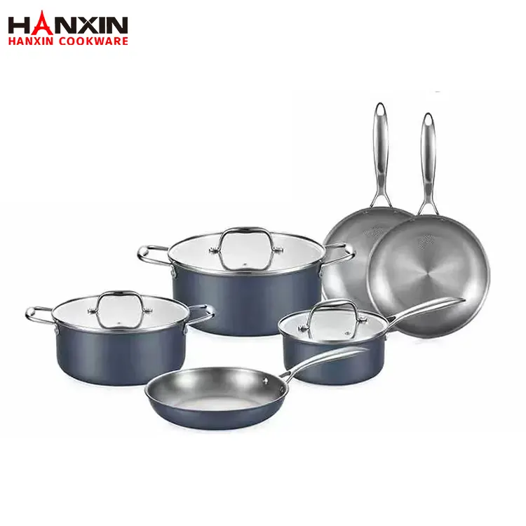 Double-Layer Composite Stainless Steel Non-Stick Cookware Set