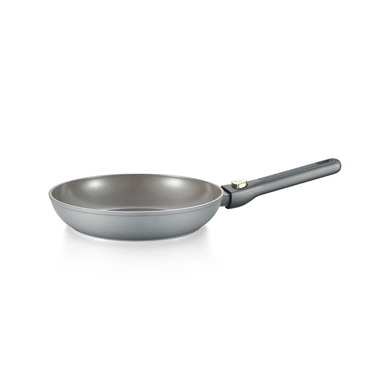 Grey Ceramic With Detachable Handle Cookware Set